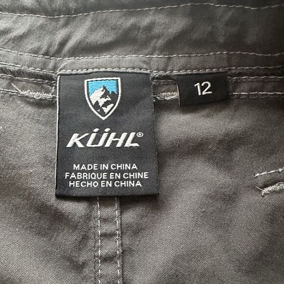 Kuhl Skirt Womens 12 Gray Vala A Line Cargo Cotton Blend Hiking Outdoors Ladies - Picture 3 of 14